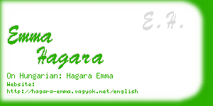 emma hagara business card